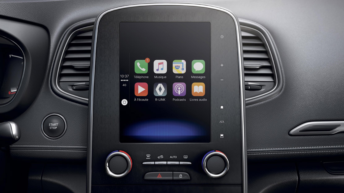 Equipements SCENIC Black Edition Bose, RLINK, sièges confort Renault