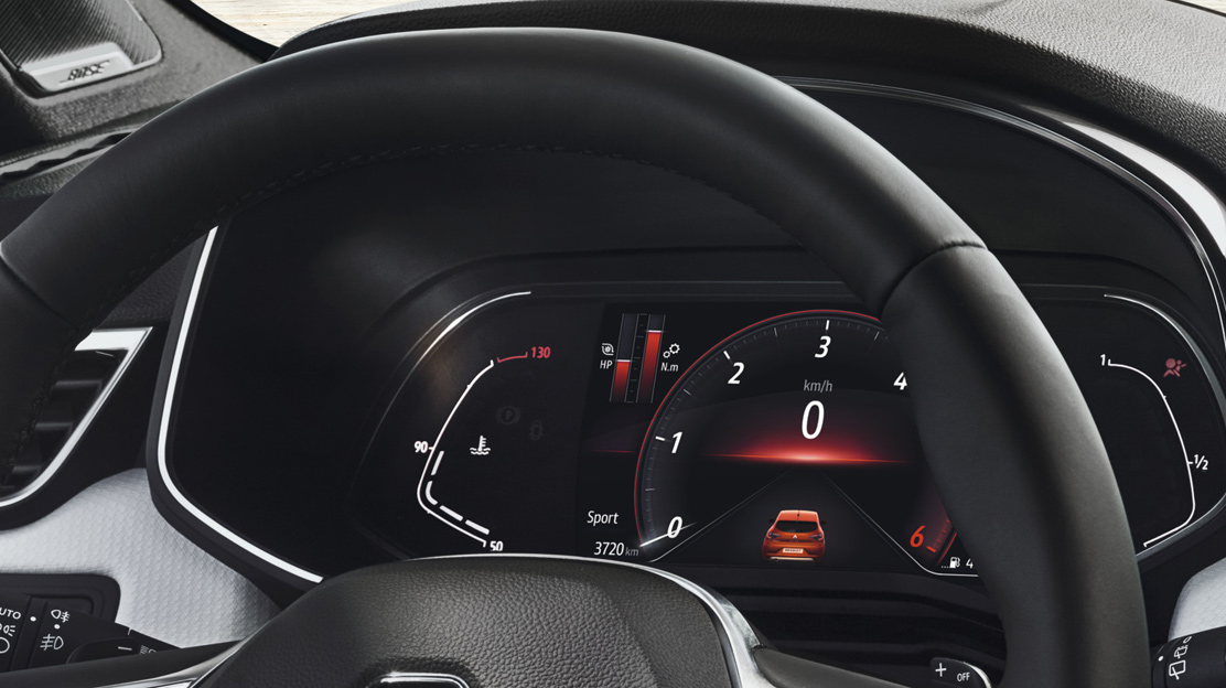 Tableau de bord numerique et jauges 7"