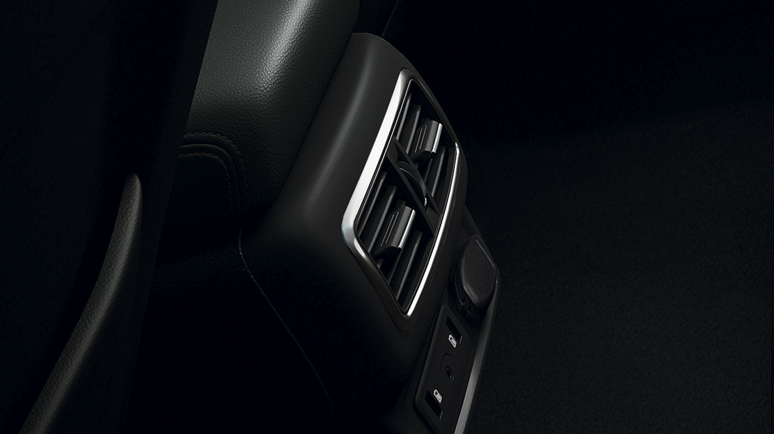 Arejadores nos lugares traseiros