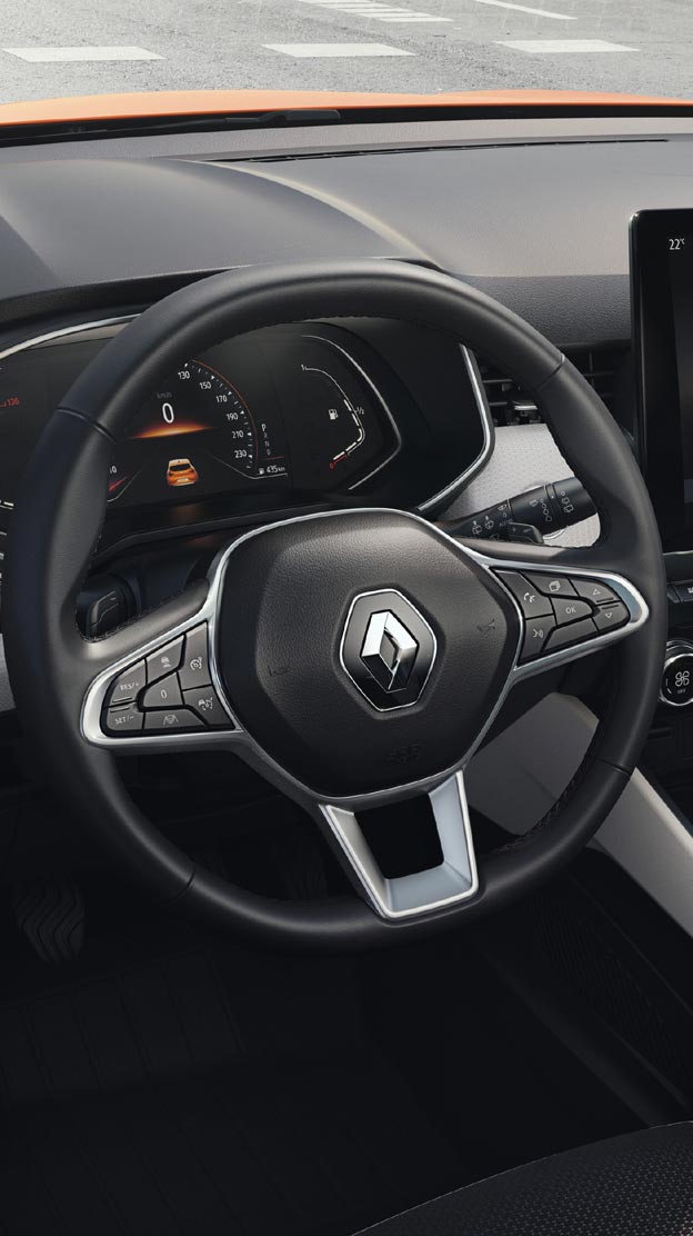 Volant cuir d'imitation, réglable en hauteur et en profondeur