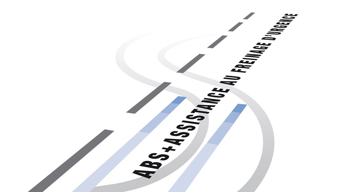 Assistência à travagem de urgência