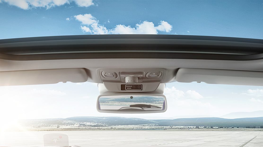 Tecto de abrir eléctrico panorâmico