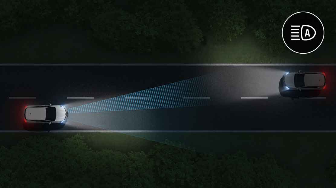 Commutation automatique des feux de route/croisement