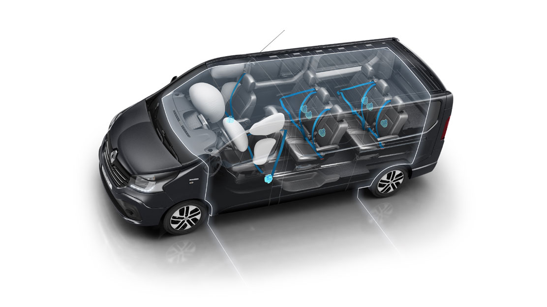 Airbags laterais dianteiros tipo "cortina"